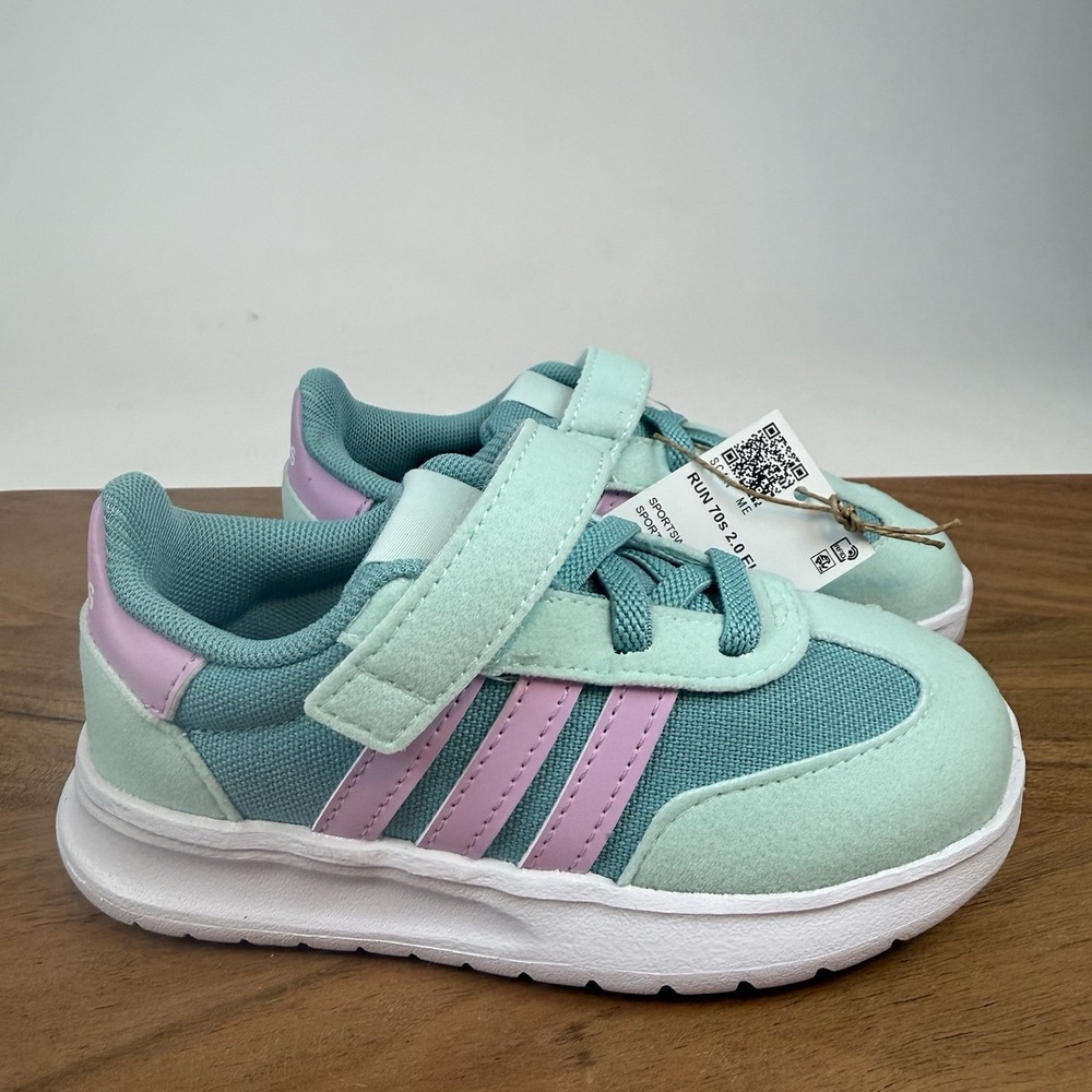 New Little Kids Adidas Run 70s 2.0 Casual Athletic Sneakers Shoes Size 8 C